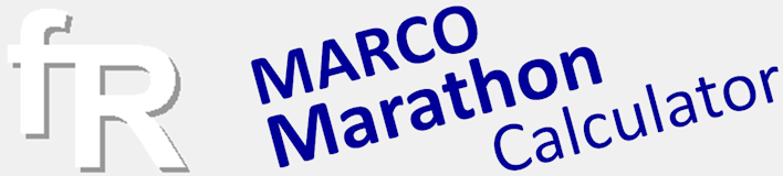 MARCO Marathon Calculator